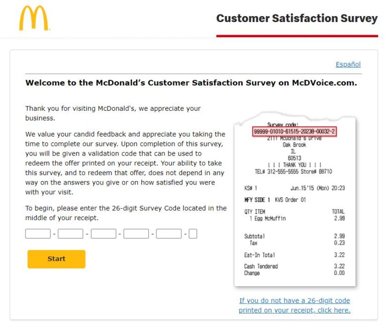 McDonald’s Survey on www.McDVoice.com - Welcome