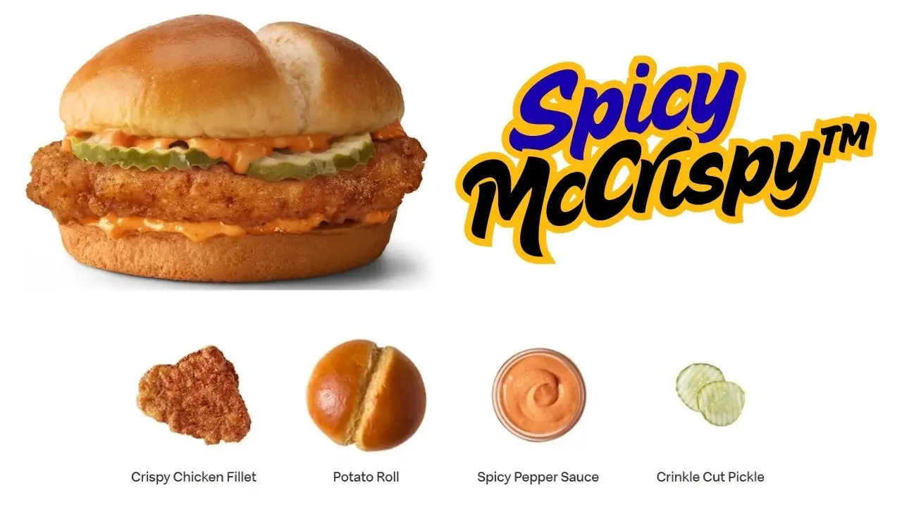 Mcdonald’s Spicy McCrispy Price, Ingredients, Allergen, Nutrition